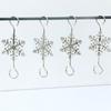 10pcs Snowflake Shape Christmas Wreath Hooks Xmas Tree Decoration Hook  Christmas Sock