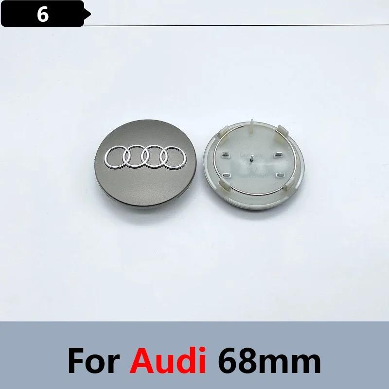 2026 4pcs 60mm 61mm 69mm 68mm 77mm Car Styling Wheel Center Cap Hub Covers Badge 4B0601170 For Audi A3 A4 A5 A6 A7 A8 S6 Accessories