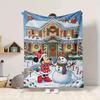 1Pc Christmas Winnie Pooh Blanket Soft And Comfortable Casual Warm Camping Travel Christmas Halloween Gift M917106