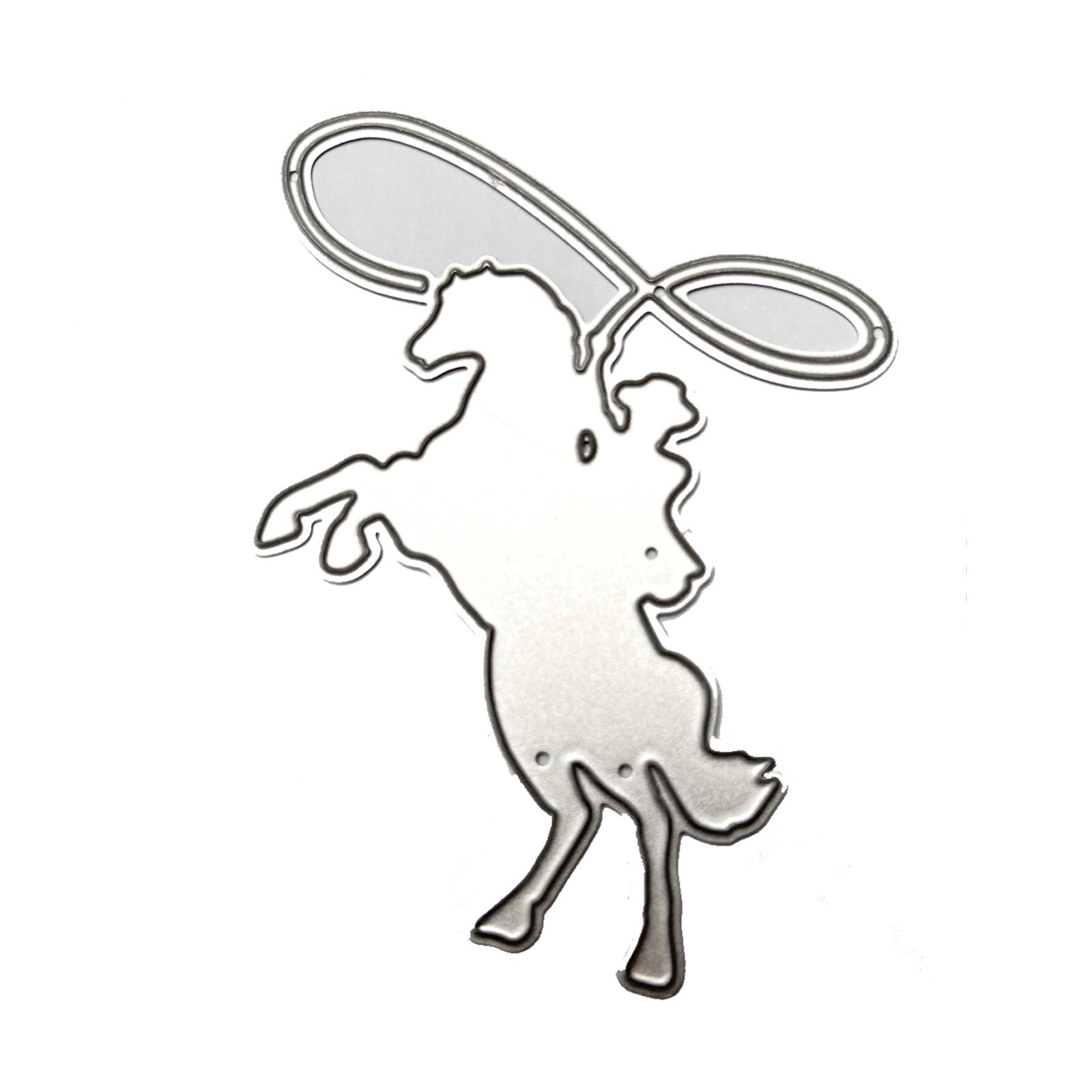 

Металлические штампы для резки лошади, DIY ремесло, шаблон для тиснения из углеродистой стали, трафарет для скрапбукинга, форма для высечки карт