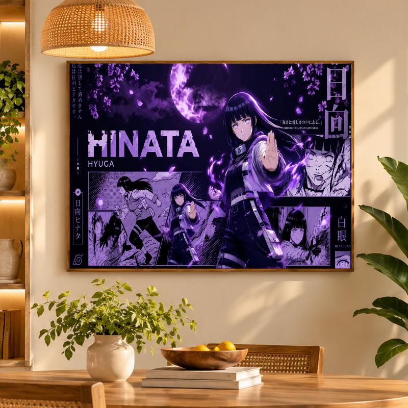 5D Diamond Painting Hinata Hyuga DIY Full Drill Diamond Art Kit Home Decoration