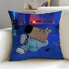 popular cartoon character Chill Guy Cushion Cover Soft  EasyWash Pillow Case  Versatile for Couch Bed Travel and Office