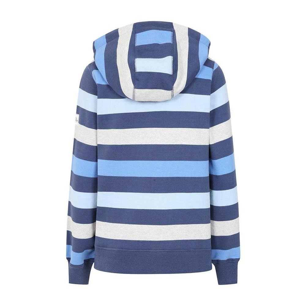 Lazy Jacks Womens/Ladies Striped Button Neck Sweatshirt