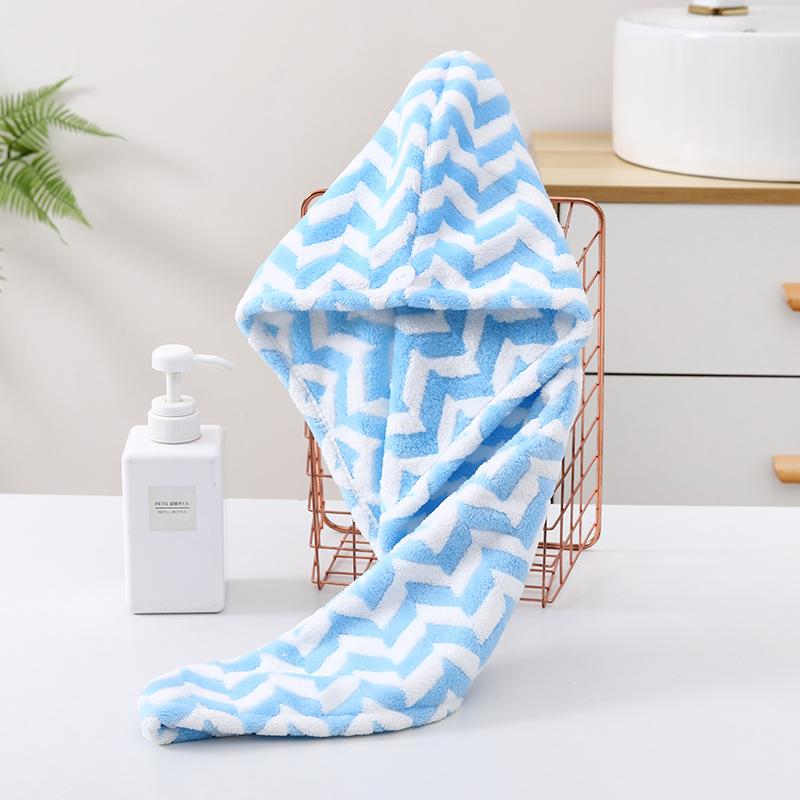 Superabsorbierender Haar-Turban Dickes Korallenfleece Mikrofaser Haarhandtuch Wickel für Frauen Schnelltrocknende Badehaube