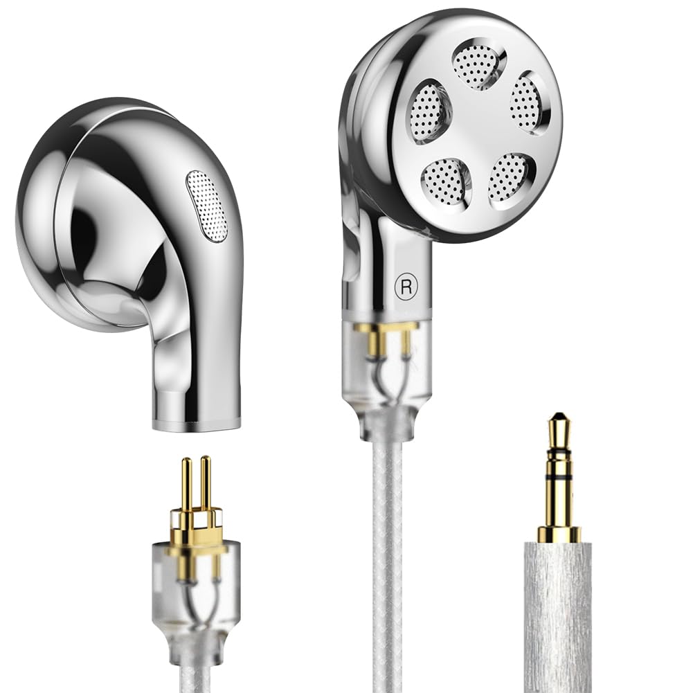 

TRN Seahorse Pro Intraconca Earphones Dynamic Driver Earphones Wired Composite Diaphragm Earphones Aluminum Housing 2Pin Detachable Cable 14.2mm