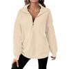 2025 Euro-American Cross-border Half-zip Long-sleeve Loose One-piece Hoodie for Autumn/Winter