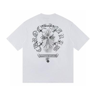 W370 2026 Summer New High Quality Cotton Round Neck Loose Large Size Men's and Women's T-shirt Couple T-shirt