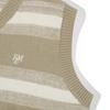 Illuminate Flm Striped Knit Vest - Grey