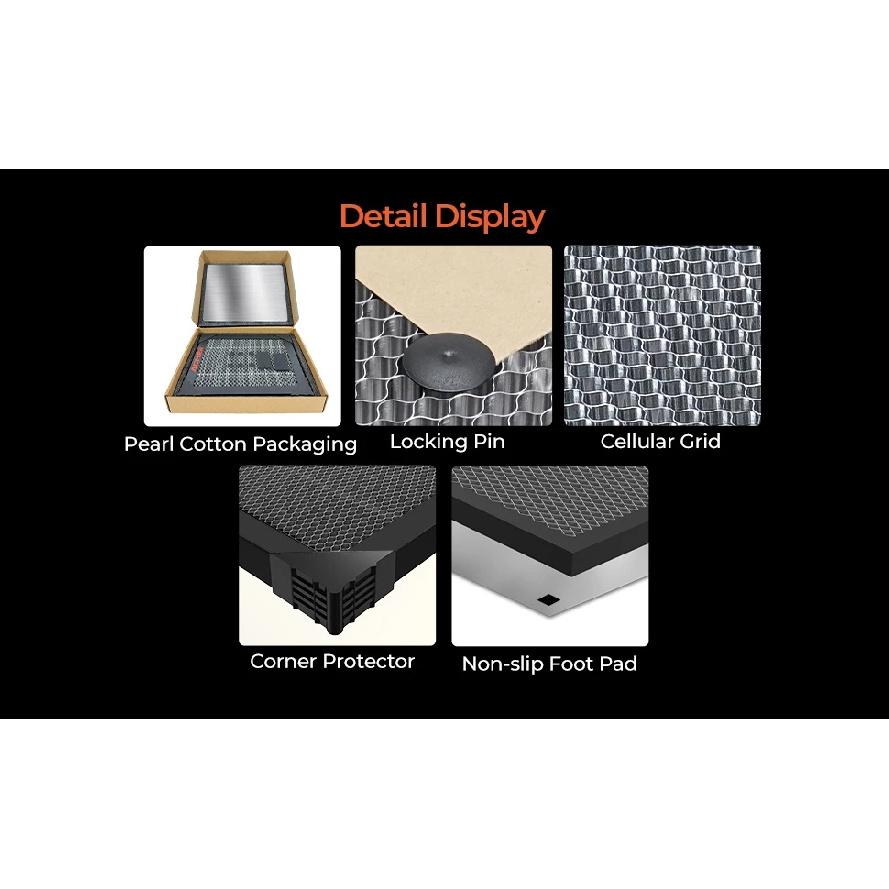 ACMER S1 Laser Honeycomb Working Table Honeycomb Bed Universal Board 260x215x22mm For S1 Mini 2.5/3.5/6W Laser Engraving Machine