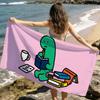 cute funny cartoon art j-Joguman Dinosaur soft Dry Beach Towels Trip Towel swim Summer Holiday Vacation bathing Pool Camp Gift