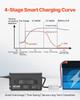 24V 20A Lithium Battery Charger 29.2V AC-DC LiFePO4 Smart Charger for RV