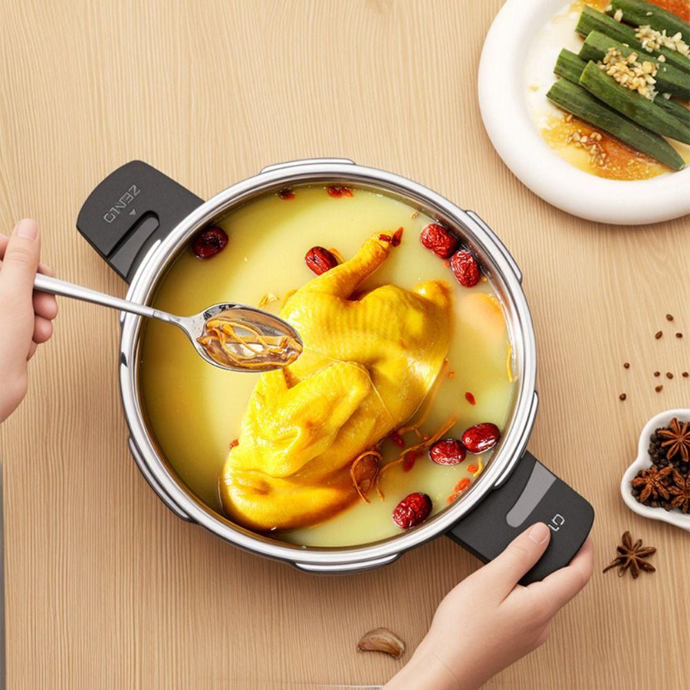 Thickened Mini Pressure Pot Double Handle Soup Pot Multipurpose Pressure Cooker Dormitory