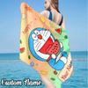 Custom Name Dora-emon Beach Towel - Soft, Ultra-Absorbent Microfiber, Lightweight, Perfect for Beach, Parties, Travel, Camping