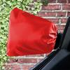 2pieces Car Rear View Mirror Protector - Durable Sunscreen Mirror Cover Easy To Install Snow Cover Black 210D 33*27cm
