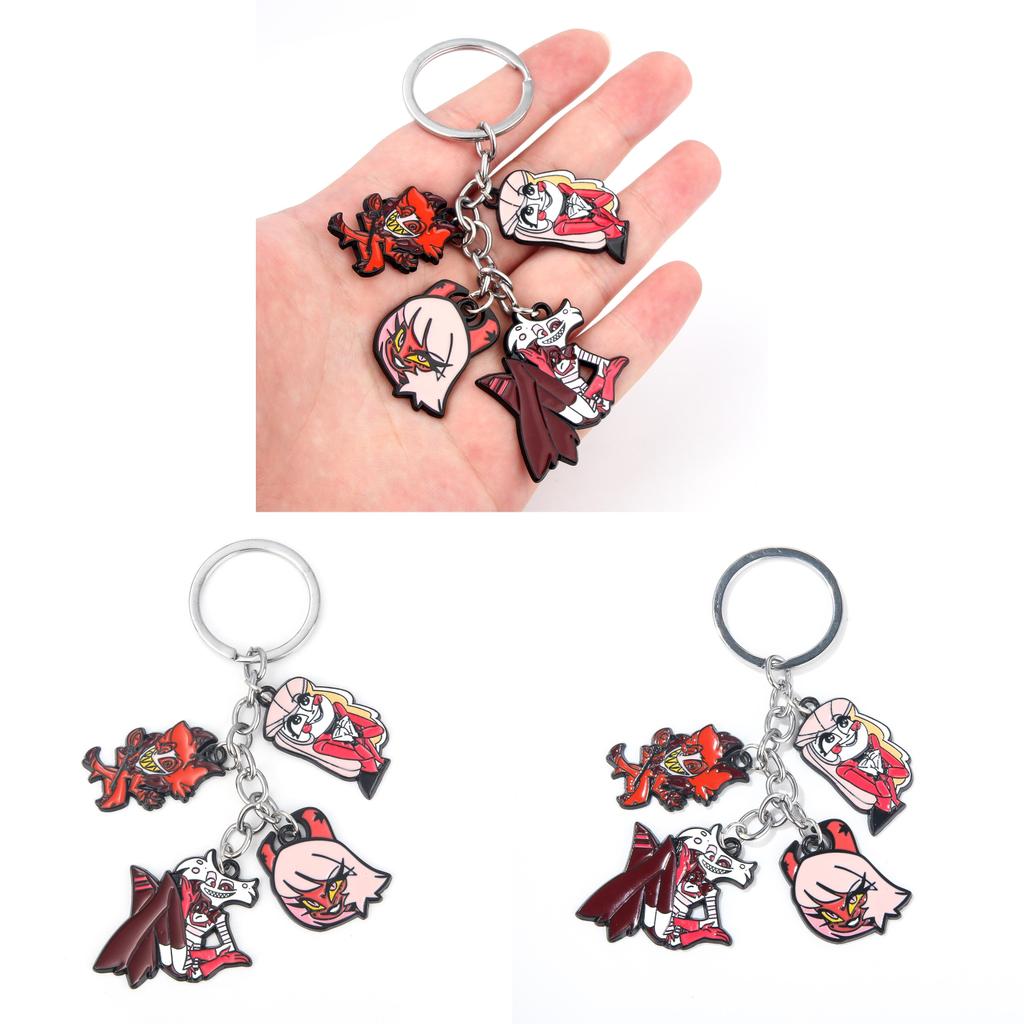 Hazbin Hotel Keychain With Zinc Alloy Charms For Anime Fans And Collectors