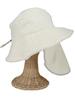 [Bliss Leather] White F Sauna Hat for Women with Removable Mask and Pocket for Men Sauna Cap Sauna Goods Deep Sauna Hat Water Repellent Quick Drying