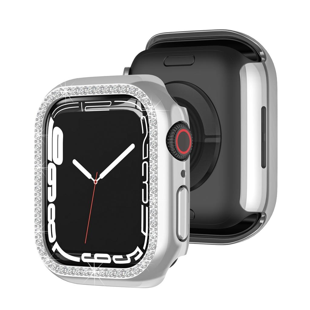 Drilled Protective Cover Case For Series 7 41mm Frame PC Case Bumper Case For IWatch 7 Accessorie