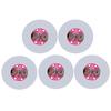 5PCS Valentine's Day Festival Wedding Supplies Bottle Stickers Lights Glow LED Glass Sticker Party Decor Bright Lamp