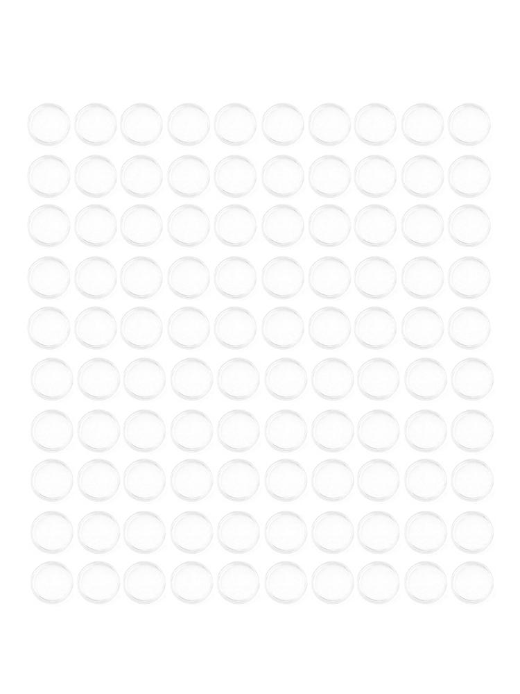 Simplify Your Collection Management with This Pack of Transparent Round Plastic Capsule Holders Totaling to 100 Pcs