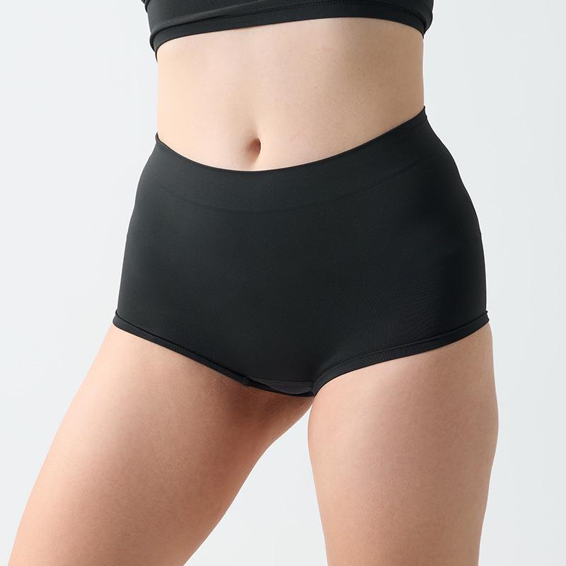 Měkké bezešvé chlapecké šortky s vysokým pasem pro základní vrstvu a sport