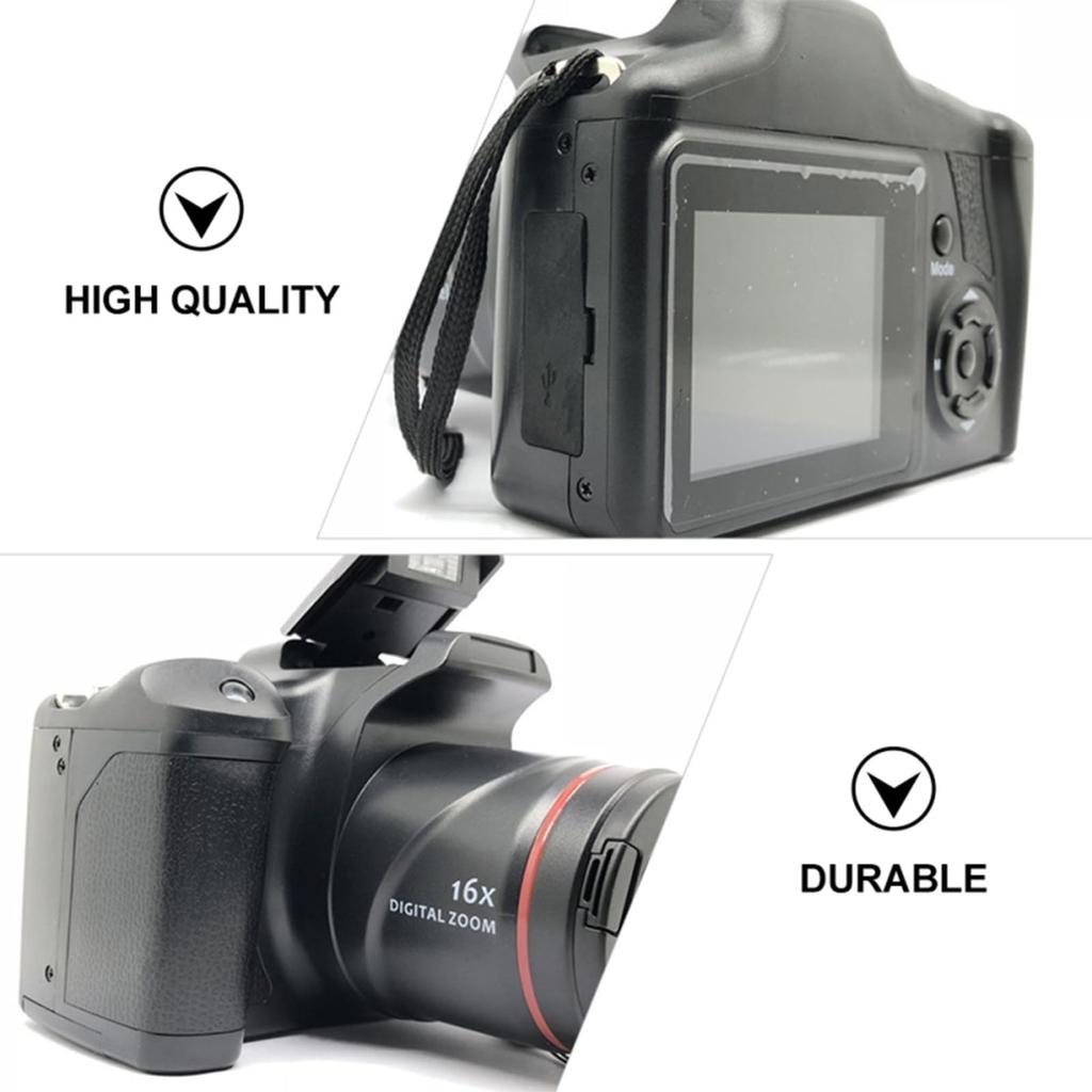 Digital Camera, 16MP 2.4 Inch LCD Screen 16X Digital Zoom Cameras For Photography & Video,720P Wide Angle Digital Camera