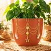 Reflective Crystal Sun Catcher AB Iridescent Rhinestone Plant Pot Decoration  Garden