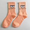 Korean Style Cute Cartoon Mid-Calf Socks for Girls – Trendy Student Sports Stockings for All Seasons