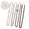 6pcs/Lot 45cm Adjustable Round Cross Chains for Jewelry Making Link Chain Bulk Chains DIY Necklace Bracelet Men or Women