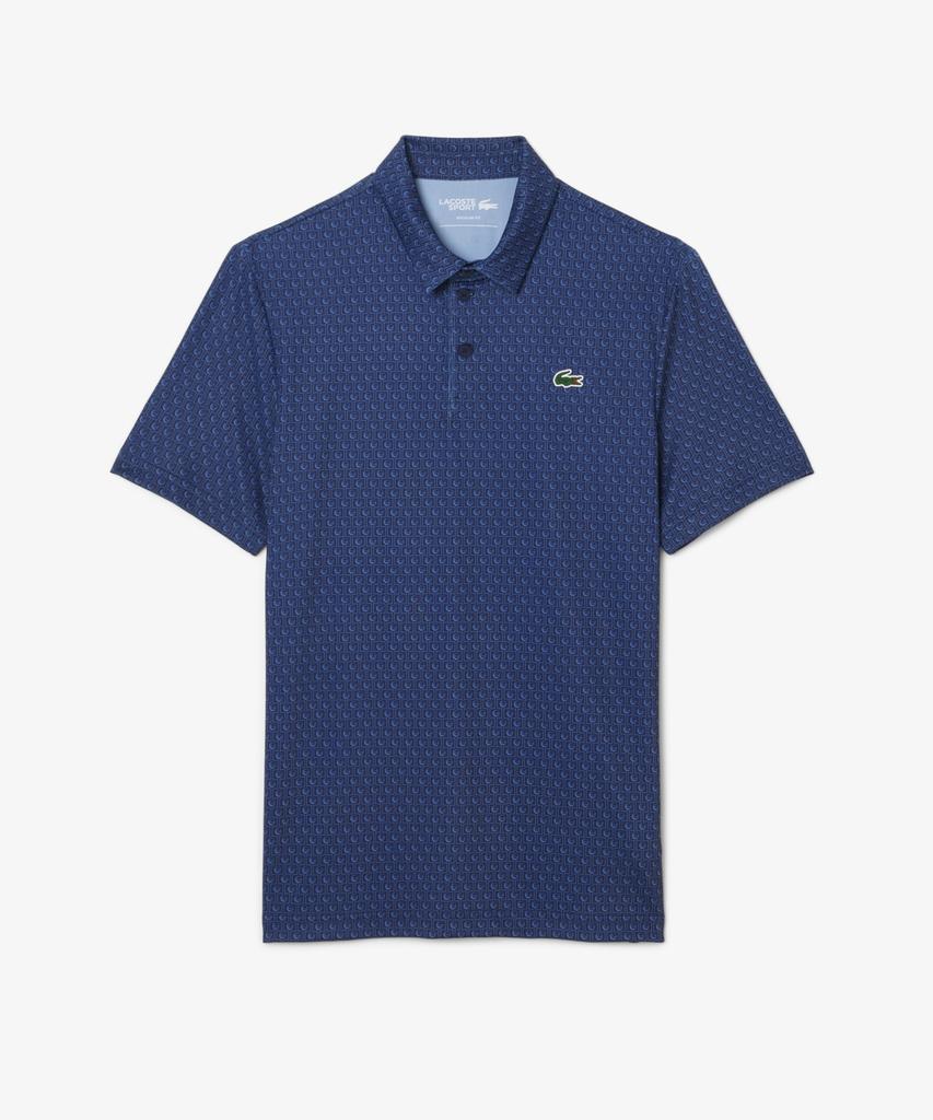 LACOSTE Men'S Golf Aop Short Sleeve Polo Shirt Dh4825-56G 1Ca