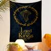 Lord of the Rings Fellowship Gold Leaf Elvish Fantasy Art Tapestry for Dorm Room Wall Hanging