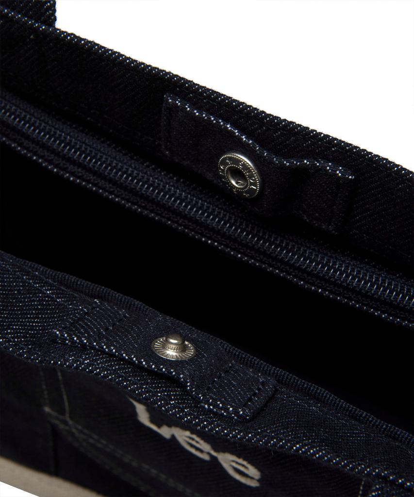 Lee Corduroy Square Two-Way Tote Bag Indigo Dark