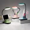 Table Lamp LED No Blue Light Flicker Free Flexible 360 Degree Adjustable Neck USB Charging Desk Light with Mobile Phone Holder