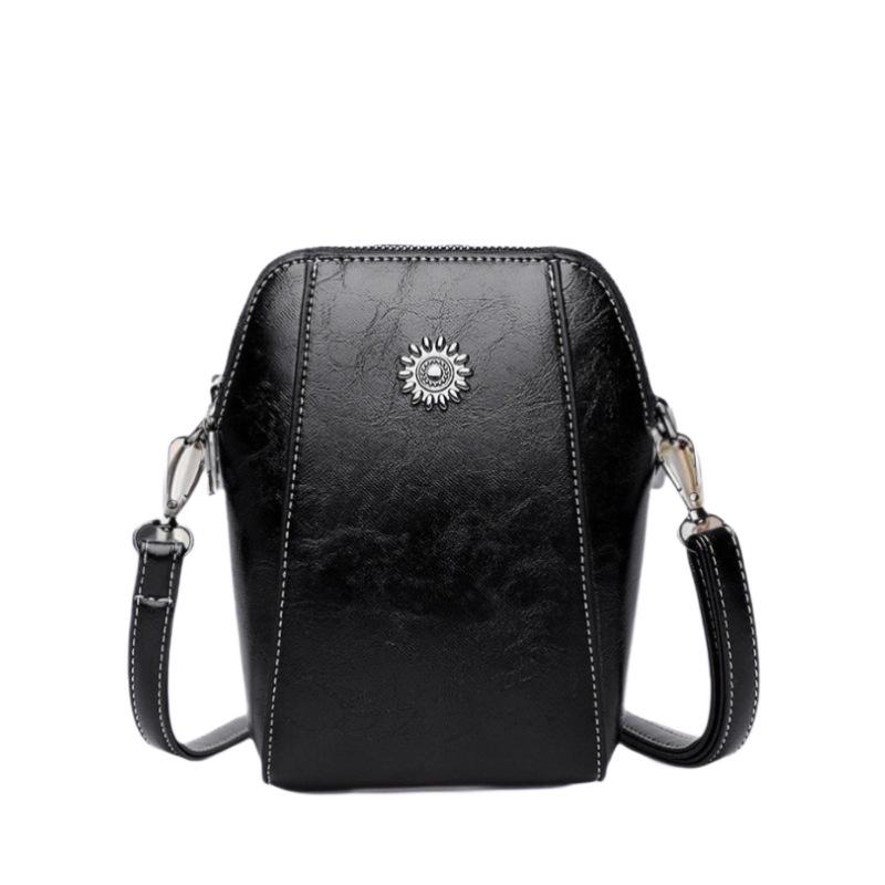 Wasserdichte Crossbody-Tasche im Retro-Stil für Damen - Mini-Handy & Große Kapazität Toilettenartikel-Umhängetasche