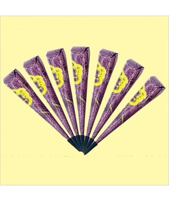 Golecha Purple Gold Henna Cone 12 CONE