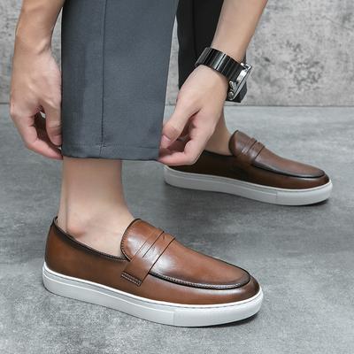 Wysokiej Jakości Nowa Moda Streetwear Business Casual Skórzane Buty Mokasyny Ślubne Harajuku Koreańska Moda Duży Rozmiar 38-47