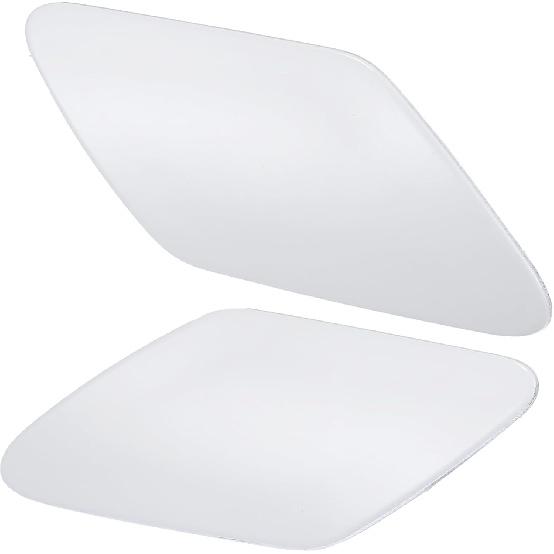 ACROPIX Front Left Right Side Bumper Headlight Washer Nozzle Cover Cap Fit for Porsche Cayenne 92A 2011-2014 NO.95862830200 - Pack of 2 White