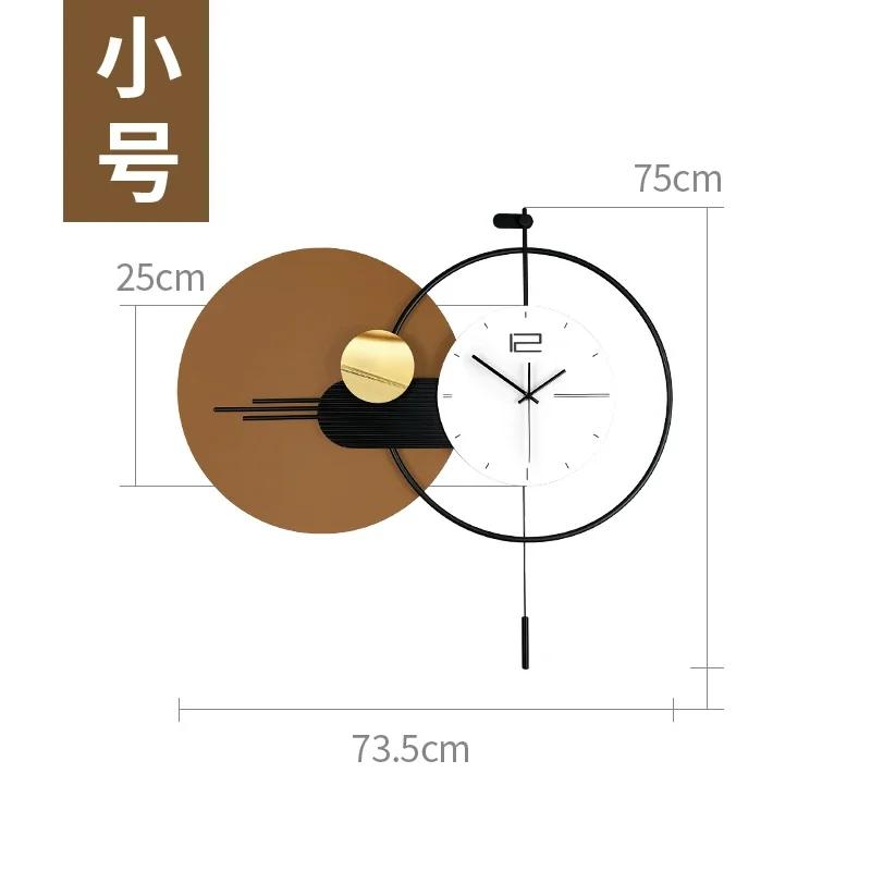 Quality Unique Wall Clocks Large Nordic Pendulum Aesthetic Luxury House Clock Art Living Room Modern Reloj Pared Wall Decor