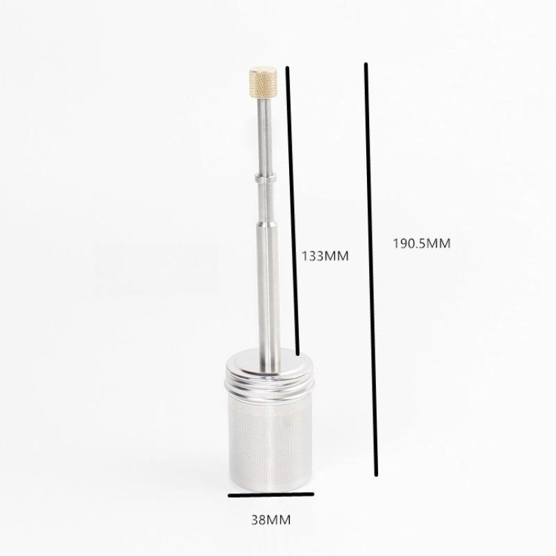 

Tea/coffee Press type Infuser, Extra Fine Mesh Tea Strainers for Loose Tea coffee, Stainless Steel Strainer with Extended handle