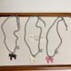 Cute Enamel Pony Pendant Necklace Trendy Blogger Inspired Jewelry Gift Sweet Style Layering Chain For Women