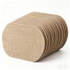 10 pièces Sets de Table Ovale Naturel/Beige, Sets de Table en Jute Style Ferme, Sets de Table Lavables en Machine, pour Mariages, Fêtes, Cuisines, Restaurants, Tapis de Table Basse