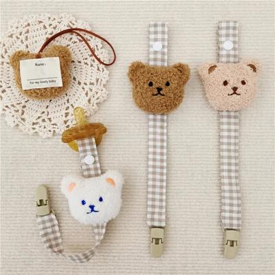 Cute Bear Baby Spona na dudlík Řetízek Držák dudlíku Spona na dudlík Popruh Držák na bradavky Příslušenství pro kojence