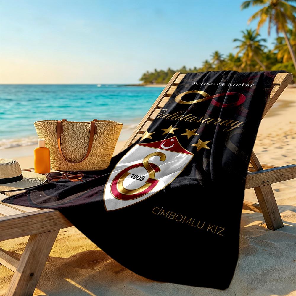 Galatasaray Beach Towel Super Soft Microfiber Quickdry Fabric Comfortable Lightweight