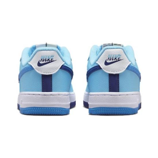 Nike Force 1 LV8 Low Split Light Photo Blue DX2164-100 Niños 11C-3Y