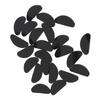 20 Pairs Silicone Eyeglass Nose Pads D Shaped Slip Resistant Adhesive Nose Cushions for All Types Glasses Black