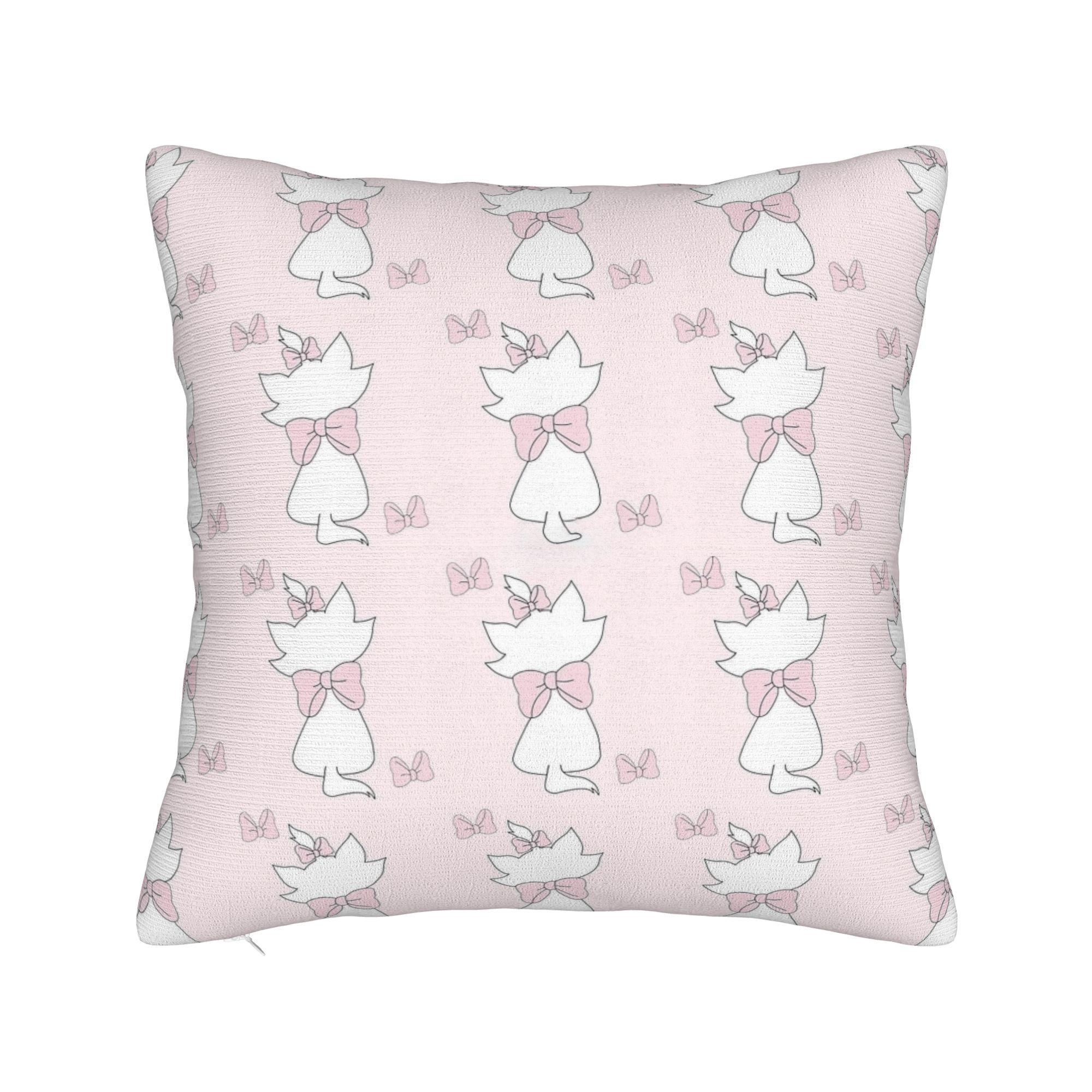 

Marie Cat Aristocats Square Pillow Cases Christmas Cushion Covers Novelty Decor Throw Pillow Case Cover for Living Room 40*40cm 30cmx30cm