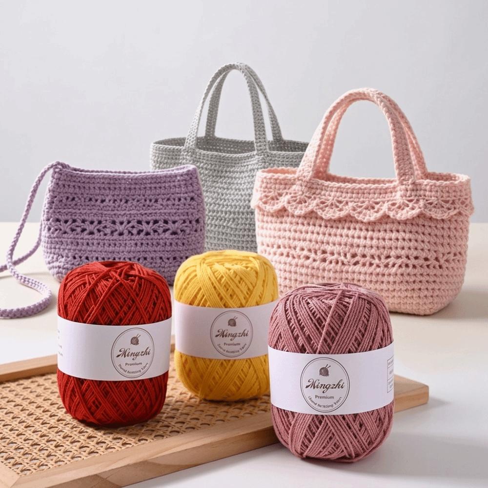 70g Hand Knitting Yarn Blended Fiber DIY Craft Yarn Durable Crochet Yarn Bags Hats Baskets