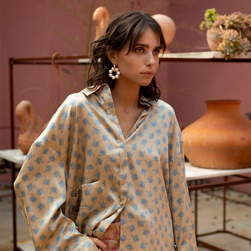 Exquisite Asymmetric Natural Freshwater Pearl Hanging Earrings Double Circle Dangle Earrings French Unusual French Drop Earrings