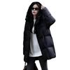 2025 Korean Style Women's Warm Hooded Mid-Length Down Coat