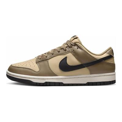 Dunk Dark Driftwood Leather Trendy Retro Casual Slip-resistant Wear-resistant Lightweight Low-top Skate Shoes for Women Brown DD1503-200