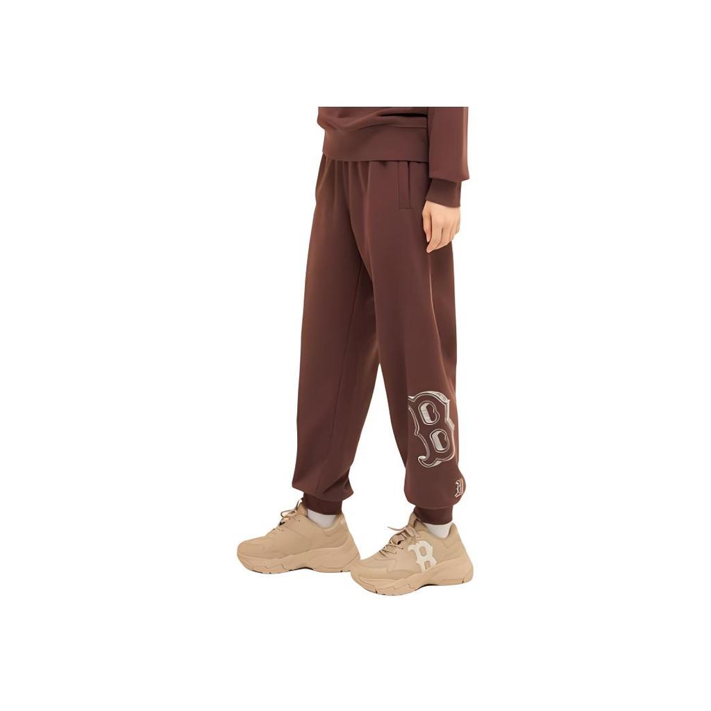 New MLB Knitted Sweatpants Unisex Dark Brown 3APTB0434-43BRD